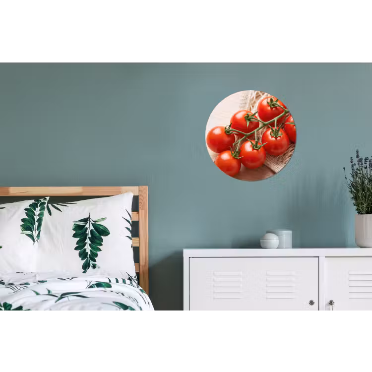 Wall circle - Aluminum - Tomatoes - Fresh - Food - Tomaten - Vers - Eten Wandcirkel aluminium klein