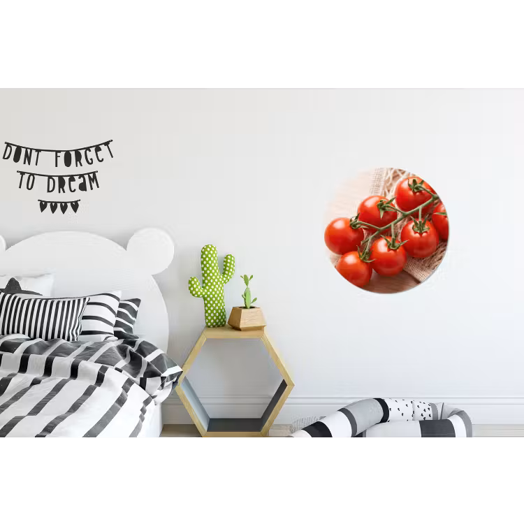 Wall circle - Aluminum - Tomatoes - Fresh - Food - Tomaten - Vers - Eten Wandcirkel aluminium klein
