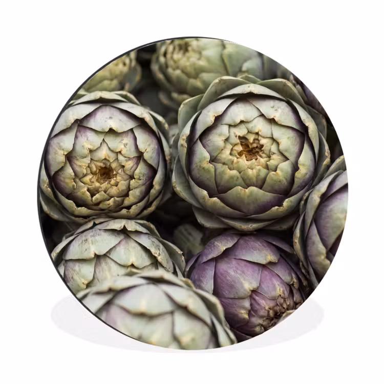 Wall circle - Aluminum - Vegetables - Fresh - Food - Groenten - Vers - Eten Wandcirkel aluminium klein
