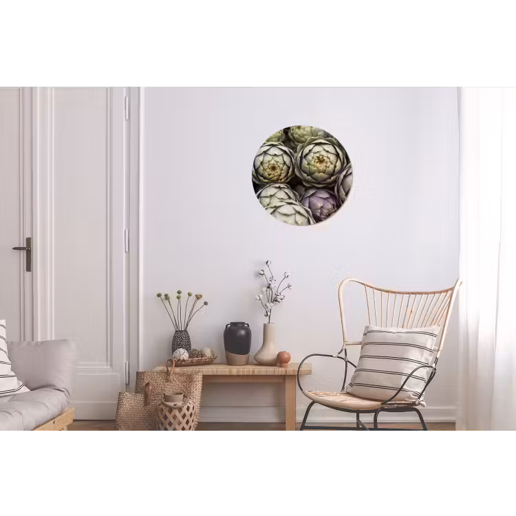 Wall circle - Aluminum - Vegetables - Fresh - Food - Groenten - Vers - Eten Wandcirkel aluminium klein