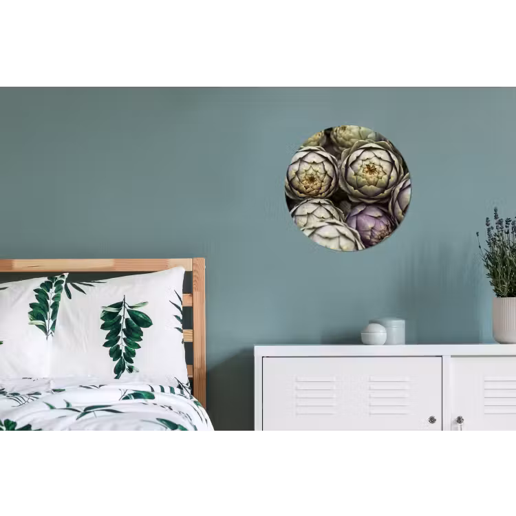 Wall circle - Aluminum - Vegetables - Fresh - Food - Groenten - Vers - Eten Wandcirkel aluminium klein