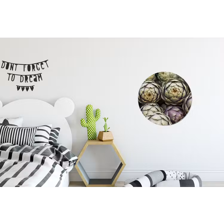 Wall circle - Aluminum - Vegetables - Fresh - Food - Groenten - Vers - Eten Wandcirkel aluminium klein