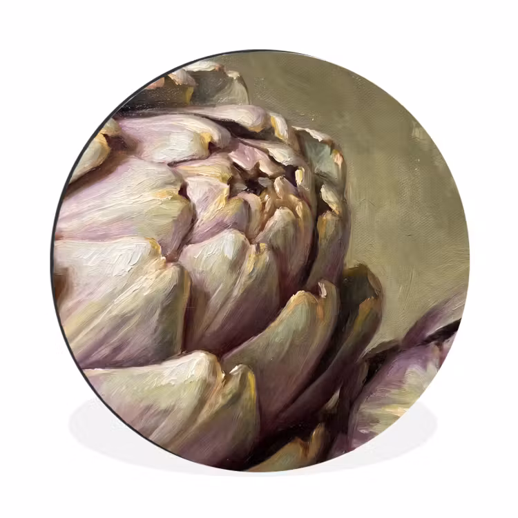 Wall circle - Aluminum - Vegetables - Still Life - Painting - Groente - Stilleven - Schilderij Wandcirkel aluminium klein