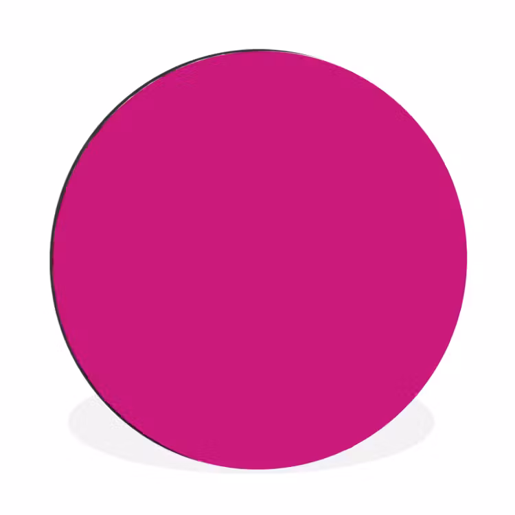 Velvet - Magenta - Roze Wandcirkel aluminium klein 190 -3d