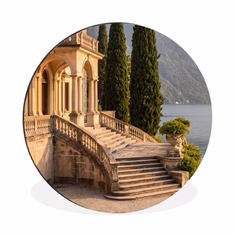 Wall circle - Aluminum - Villa - Water - Stairs - Villa - water -trappen Wandcirkel aluminium klein