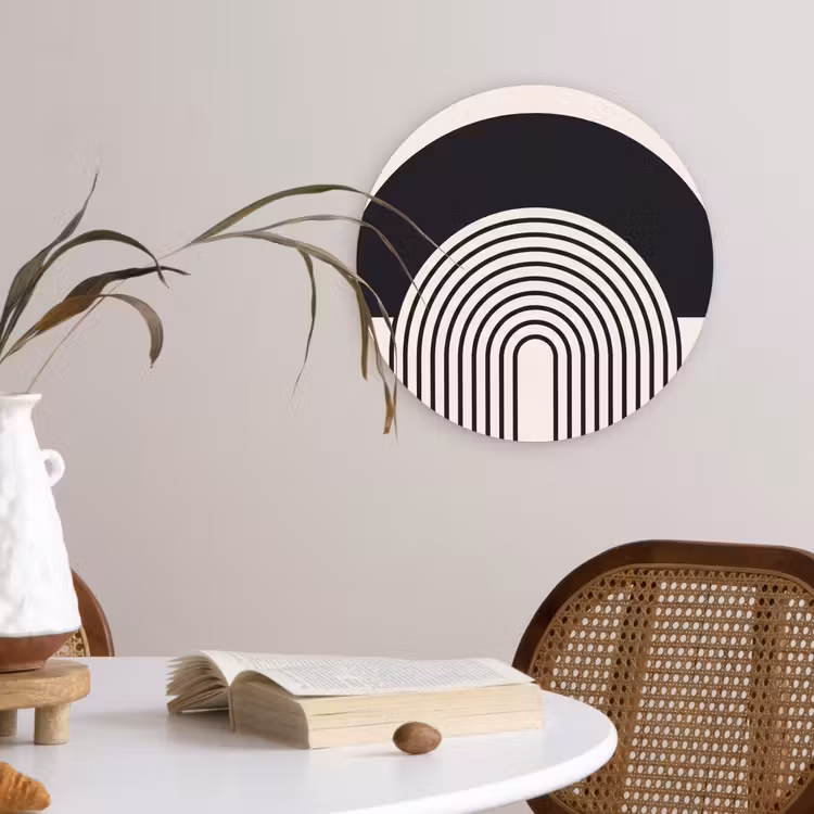 Wall circle - Glass - Abstract - Arch - Modern - Abstract - Boog - Modern Wandcirkel plexiglas klein
