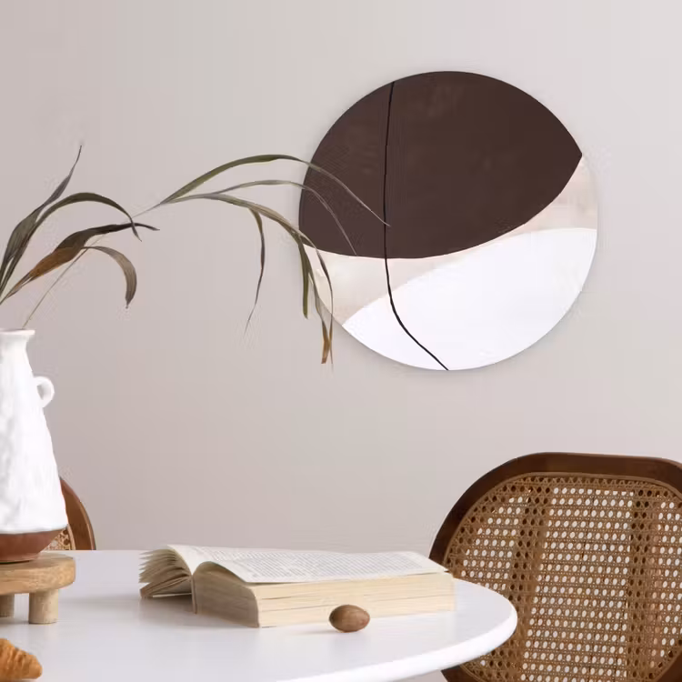 Wall circle - Glass - Abstract - Forms - Modern - Abstract - Vormen - Modern Wandcirkel plexiglas klein