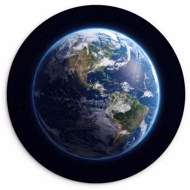 Wall circle - Glass - Earth - Space - Cosmos - Aarde - Ruimte - Kosmos Wandcirkel plexiglas klein