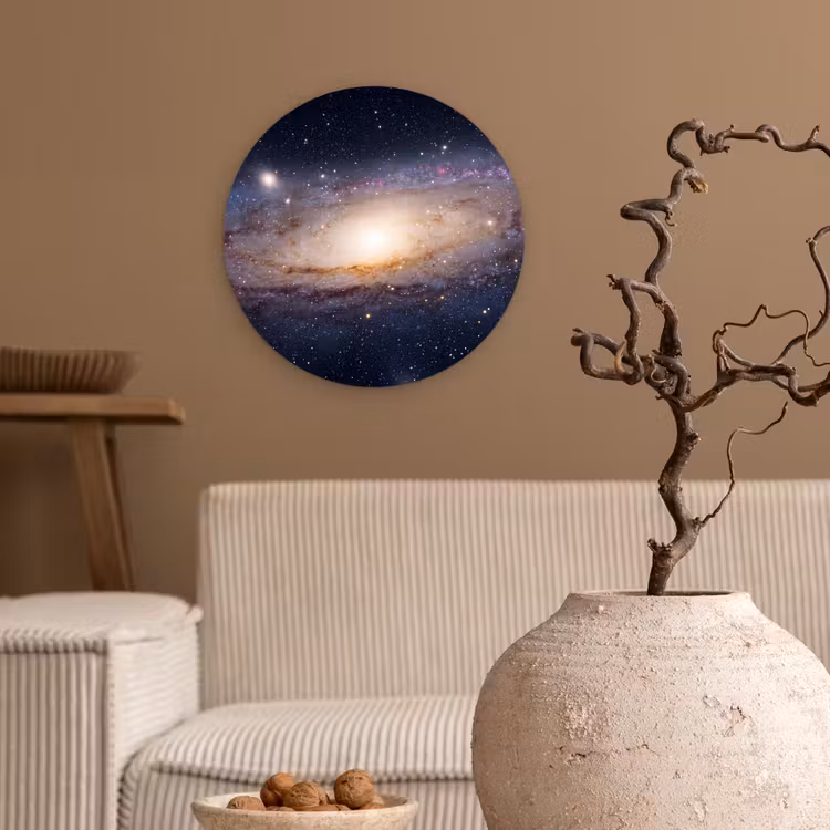 Wall circle - Glass - Galaxy - Space - Cosmos - Sterrenstelsel - Ruimte - Kosmos Wandcirkel plexiglas klein