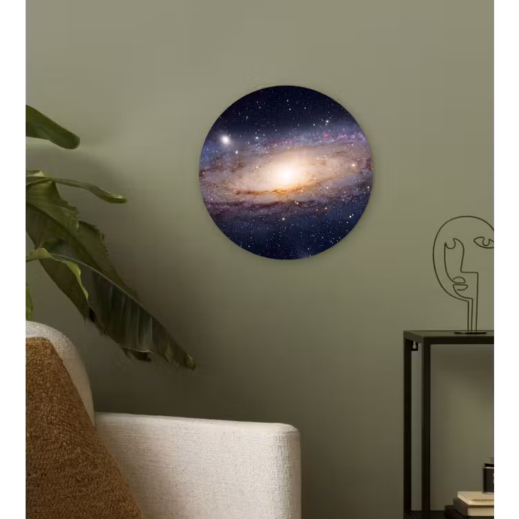 Wall circle - Glass - Galaxy - Space - Cosmos - Sterrenstelsel - Ruimte - Kosmos Wandcirkel plexiglas klein