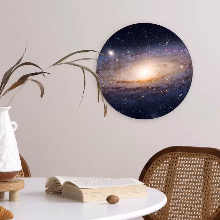 Wall circle - Glass - Galaxy - Space - Cosmos - Sterrenstelsel - Ruimte - Kosmos Wandcirkel plexiglas klein