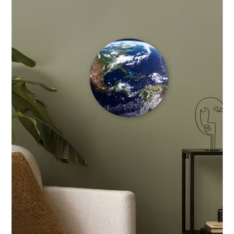 Wall circle - Glass - Planet - Space - Cosmos - Planeet - Ruimte - Kosmos Wandcirkel plexiglas klein