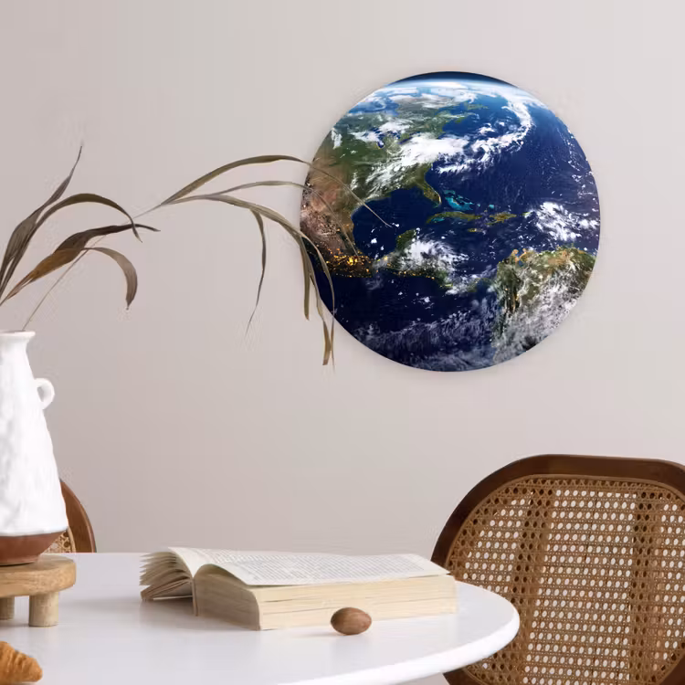 Wall circle - Glass - Planet - Space - Cosmos - Planeet - Ruimte - Kosmos Wandcirkel plexiglas klein