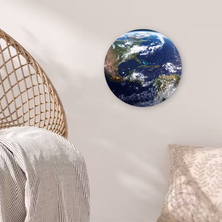 Wall circle - Glass - Planet - Space - Cosmos - Planeet - Ruimte - Kosmos Wandcirkel plexiglas klein