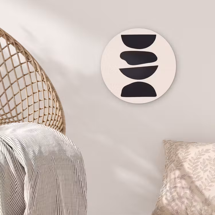 Wall circle - Glass - Shapes - Abstract - Modern - Vormen - Abstract - Modern Wandcirkel plexiglas klein