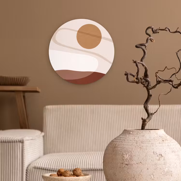 Wall circle - Glass - Shapes - Organic - Art - Vormen - Organisch - Kunst Wandcirkel plexiglas klein