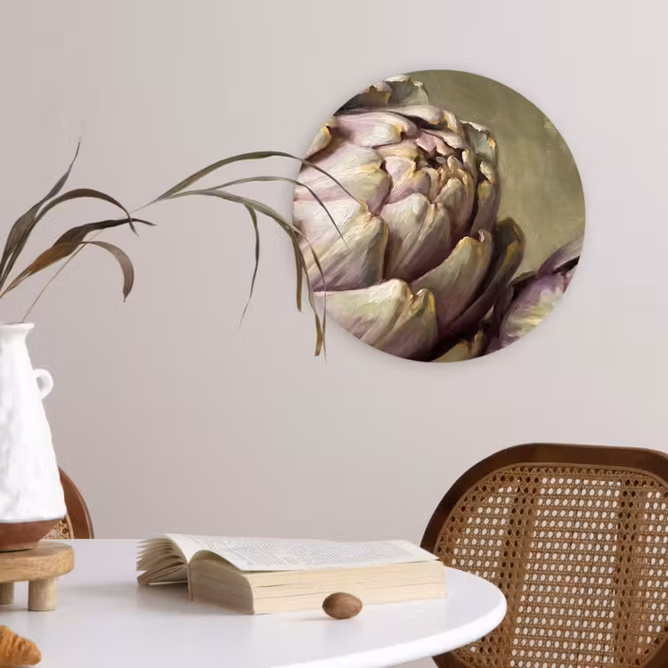 Wall circle - Glass - Vegetables - Still Life - Painting - Groente - Stilleven - Schilderij Wandcirkel plexiglas klein