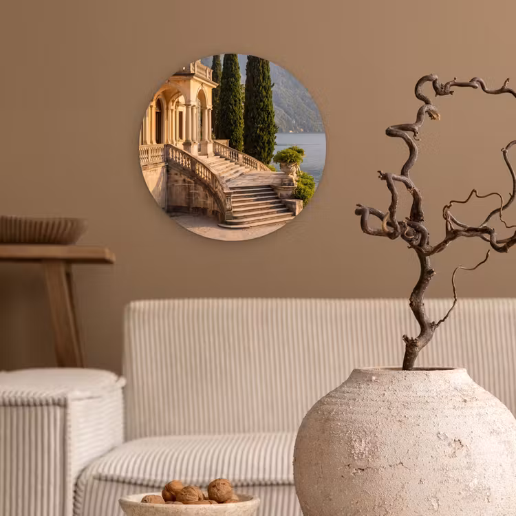 Wall circle - Glass - Villa - Water - Stairs - Villa - water -trappen Wandcirkel plexiglas klein