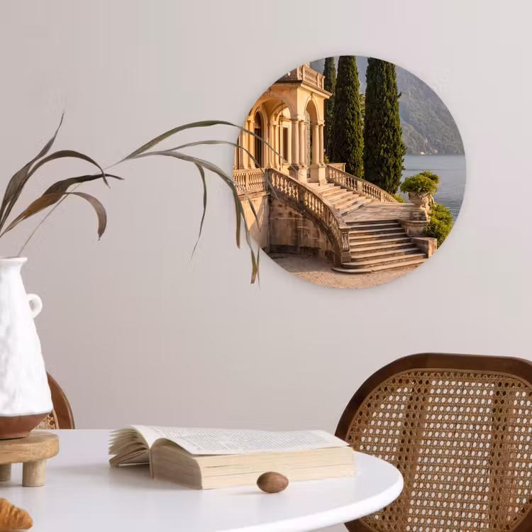 Wall circle - Glass - Villa - Water - Stairs - Villa - water -trappen Wandcirkel plexiglas klein