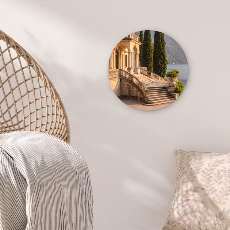 Wall circle - Glass - Villa - Water - Stairs - Villa - water -trappen Wandcirkel plexiglas klein