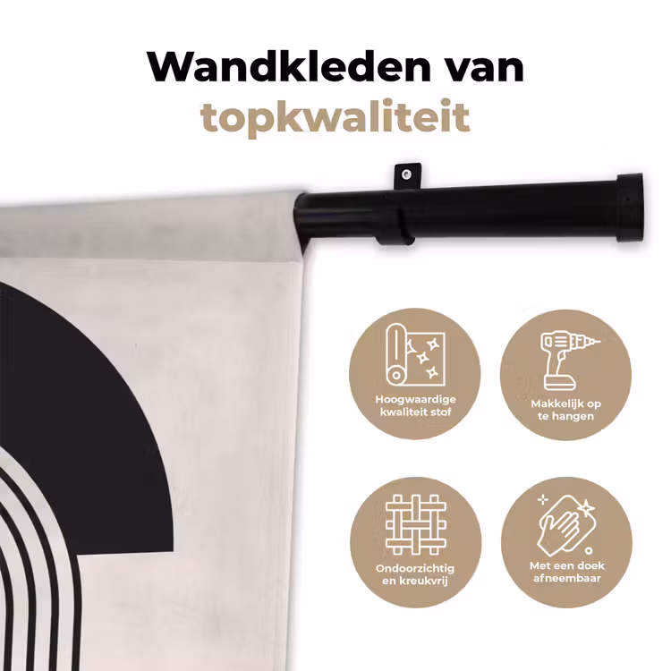 Wall Hanging - Abstract - Arch - Modern - Abstract - Boog - Modern Wandkleed katoen klein