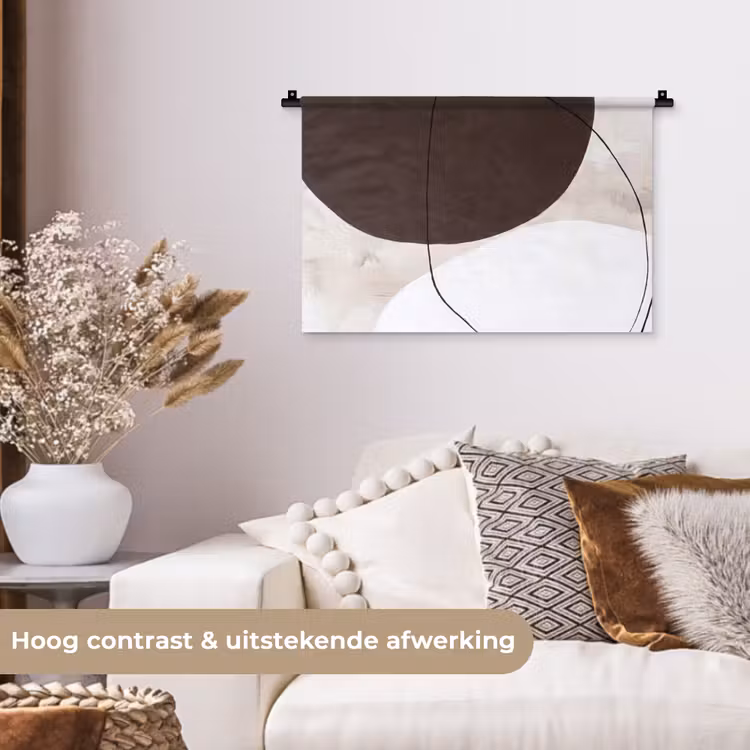 Wall Hanging - Abstract - Forms - Modern - Abstract - Vormen - Modern Wandkleed katoen klein