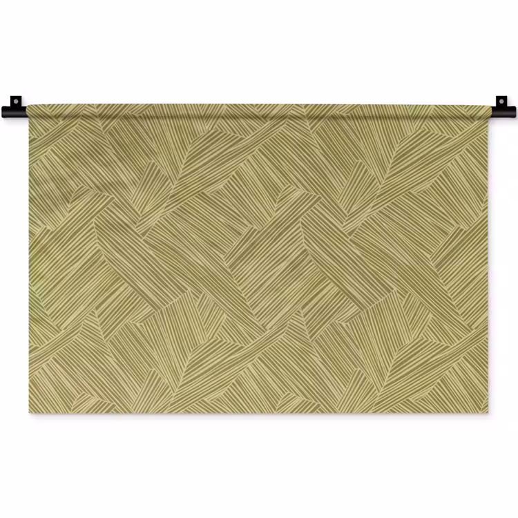 Abstract - Modern - Groen Wandkleed katoen klein 269 -zz3d