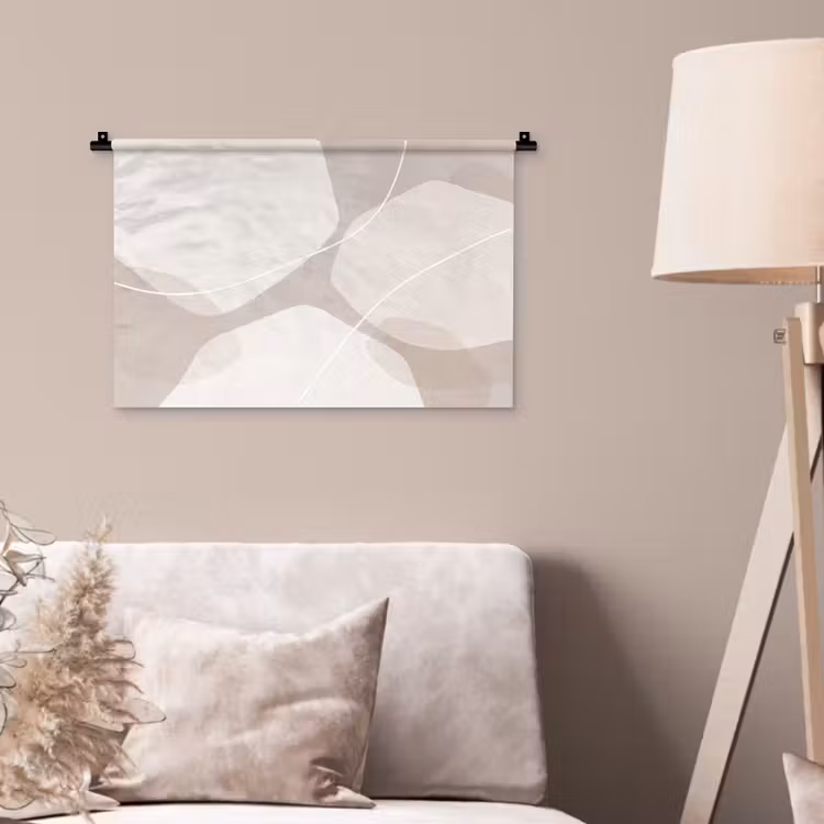 Wall Hanging - Abstract - Shapes - Beige - Abstract - Vormen - Beige Wandkleed katoen klein