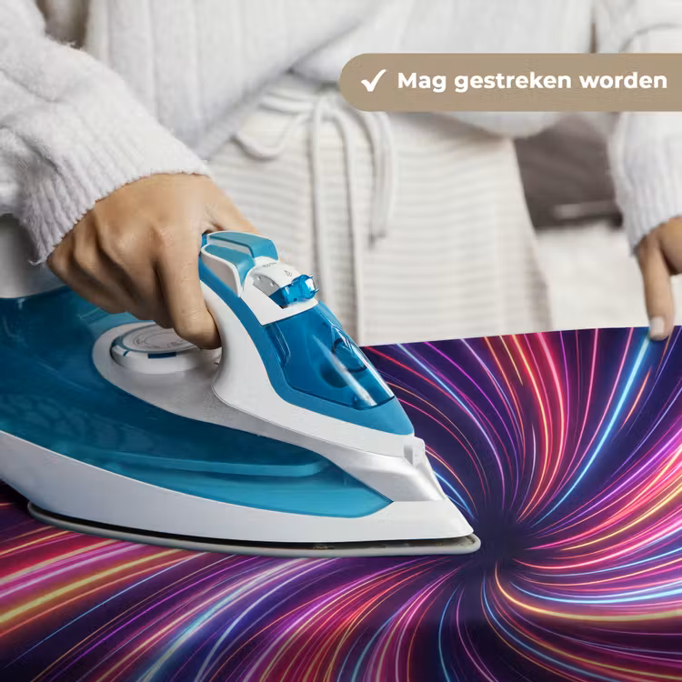 Abstract - Swirl - Futuristic - Neon Wandkleed katoen klein -sfeer9