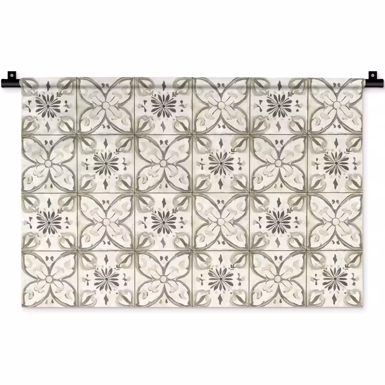 Antiek - Tegel - Beige Wandkleed katoen klein 269 -zz3d