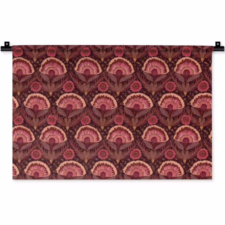 Antiek - Bloemen - Kleurrijk Wandkleed katoen klein 269 -zz3d