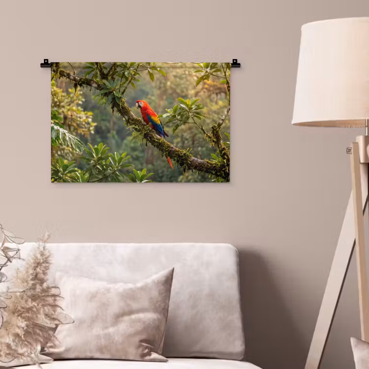 Ara - Jungle - Rood Wandkleed katoen klein -sfeer4