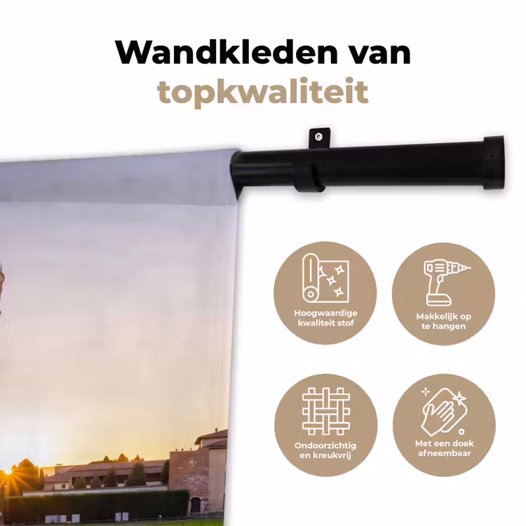 Architectuur - Toren - Pisa - Italië - Zonsondergang Wandkleed katoen klein -sfeer2