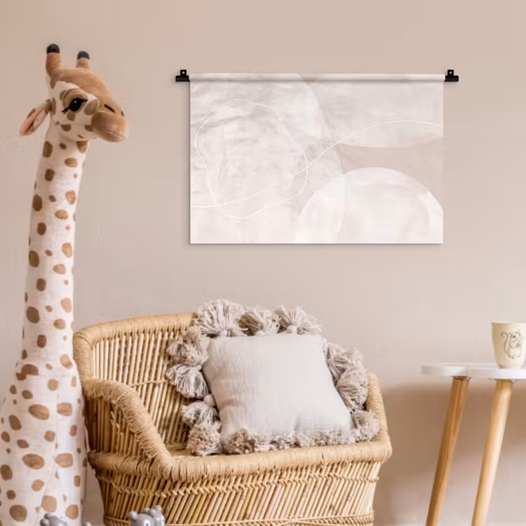 Wall Hanging - Art - Lines - Modern - Kunst - Lijnen - Modern Wandkleed katoen klein