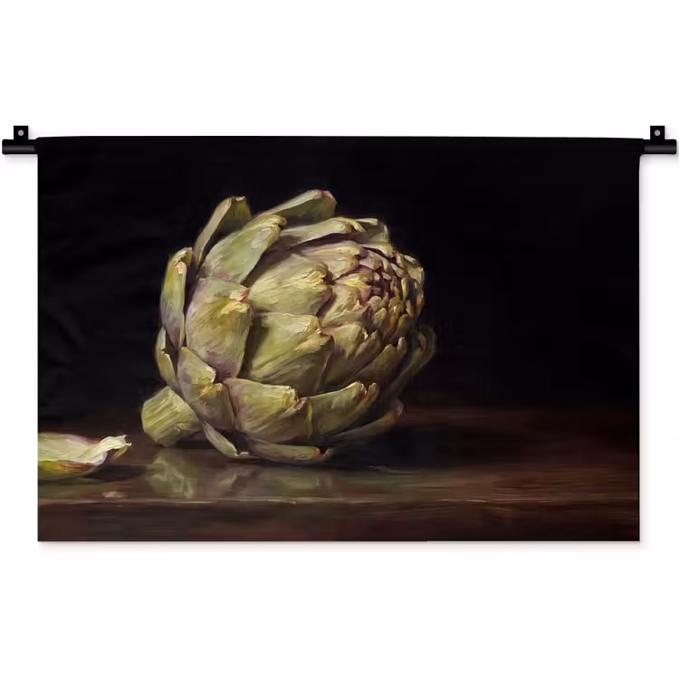 Wall Hanging - Artichoke - Food - Classic - Artichok - Eten - Klassiek Wandkleed katoen klein