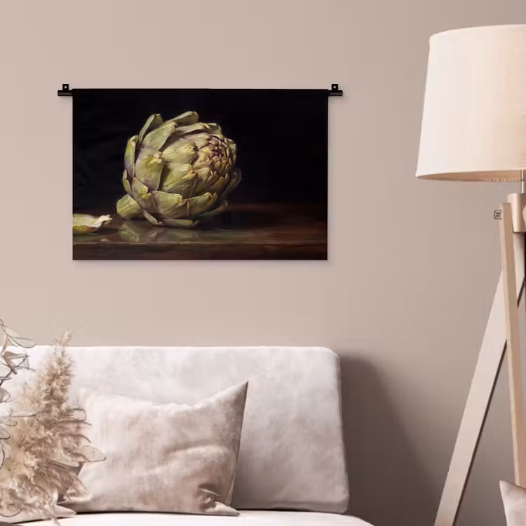 Wall Hanging - Artichoke - Food - Classic - Artichok - Eten - Klassiek Wandkleed katoen klein