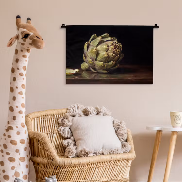 Wall Hanging - Artichoke - Food - Classic - Artichok - Eten - Klassiek Wandkleed katoen klein