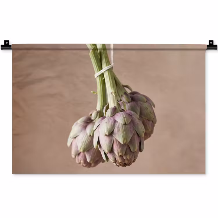 Wall Hanging - Artichokes - Hanging - Vegetables - Artisjokken - Hangend - Groenten Wandkleed katoen klein