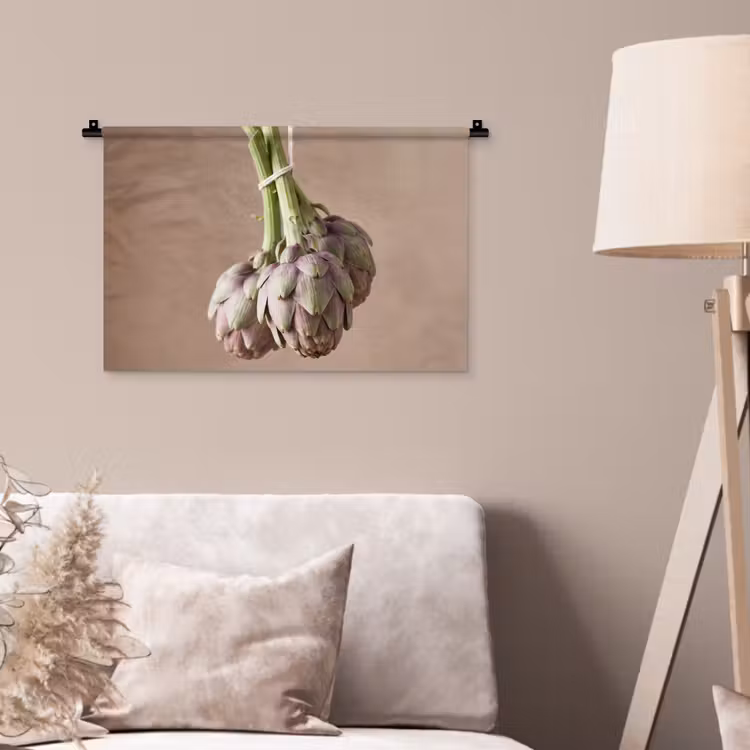 Wall Hanging - Artichokes - Hanging - Vegetables - Artisjokken - Hangend - Groenten Wandkleed katoen klein