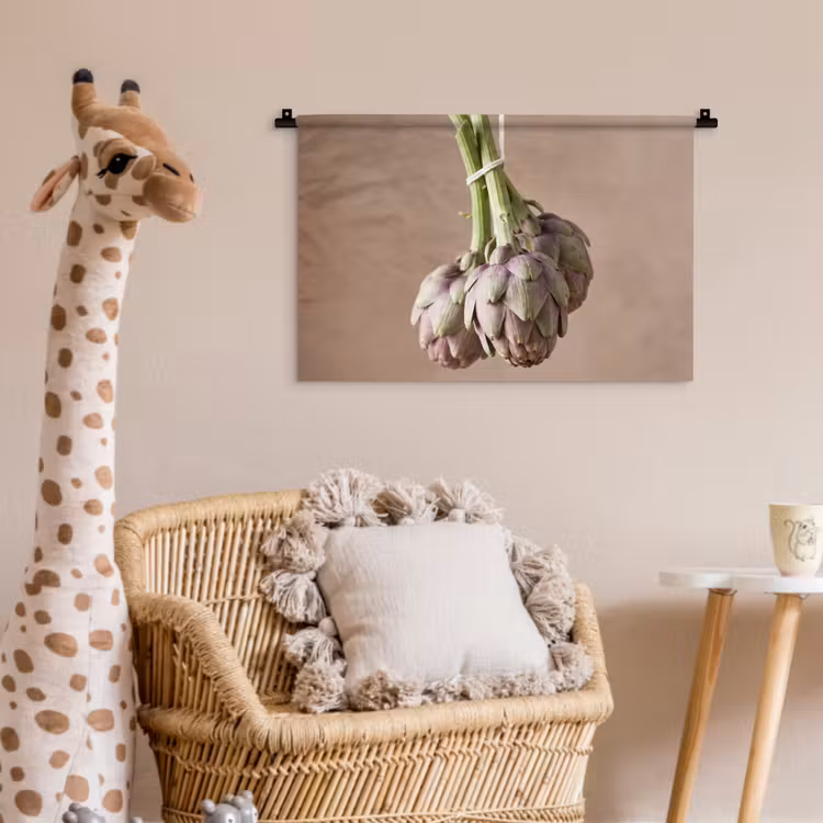Wall Hanging - Artichokes - Hanging - Vegetables - Artisjokken - Hangend - Groenten Wandkleed katoen klein