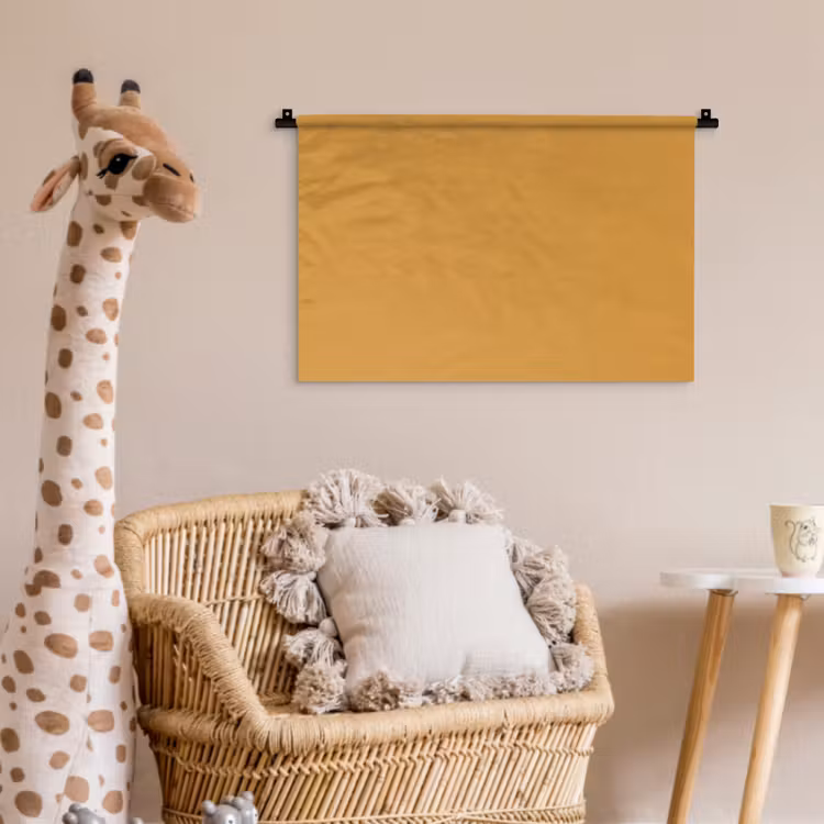 Autumn - Mustard - Geel Wandkleed katoen klein 269 -wsfeer5_kind
