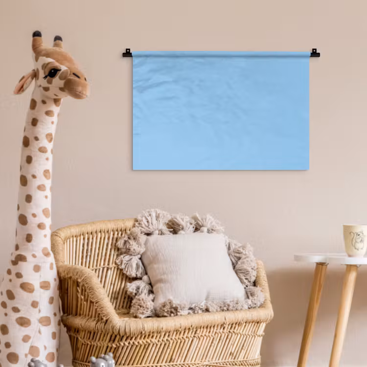 Baby - Blue - Blauw Wandkleed katoen klein 269 -wsfeer5_kind