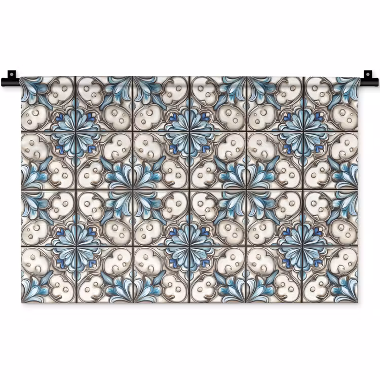 Barok - Tegel - Kleurrijk Wandkleed katoen klein 269 -zz3d