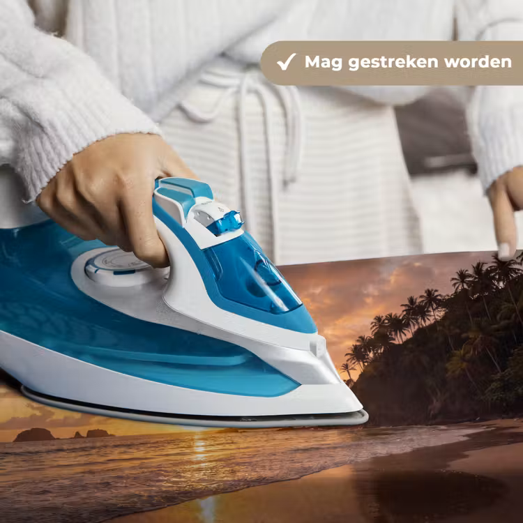 Strand - Zonsondergang - Natuur - Tropisch - Oranje Wandkleed katoen klein -sfeer9