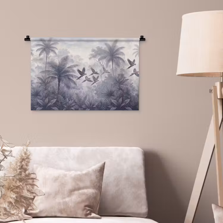 Vogel - Vliegend - Jungle - Vintage - Dieren Wandkleed katoen klein -sfeer4