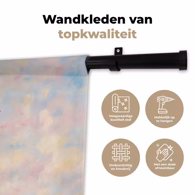 Vogel - Vliegend - Lucht - Modern - Pastel Wandkleed katoen klein -sfeer2