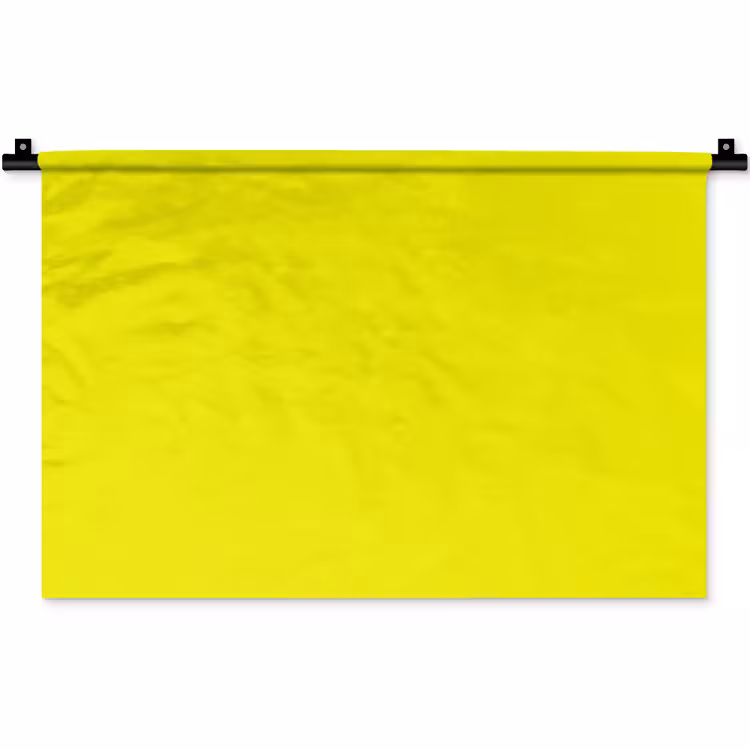 Bright - Canary - Geel Wandkleed katoen klein 269 -zz3d