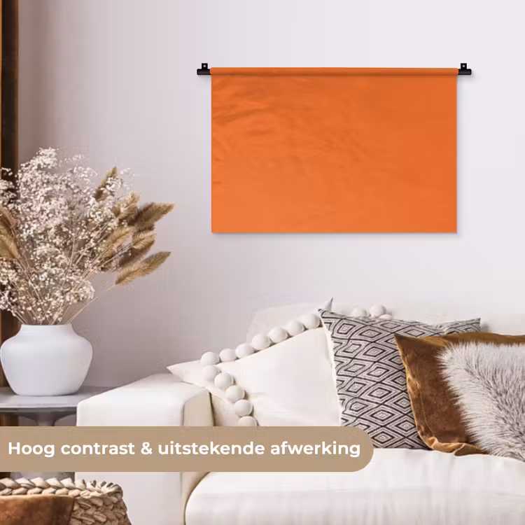 Burnt - Sienna - Oranje Wandkleed katoen klein 269 -sfeer1