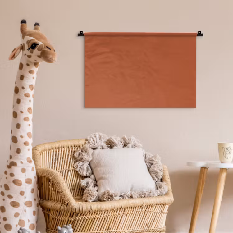 Burnt - Sienna - Oranje Wandkleed katoen klein 269 -wsfeer5_kind