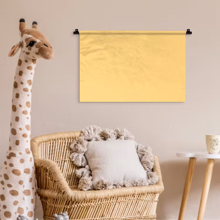 Butter - Geel - Yellow Wandkleed katoen klein 269 -wsfeer5_kind